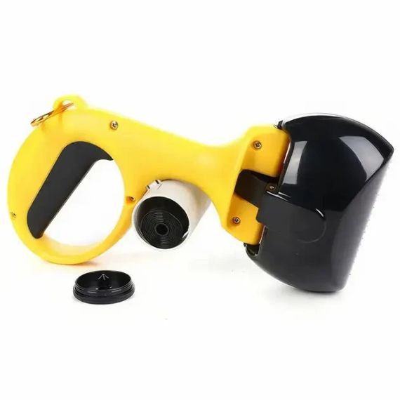 Автоматичний совок для збирання Pooper Scooper 25 x 11 x 9 см / Щипці для збирання з карабіном та мішками в комплекті