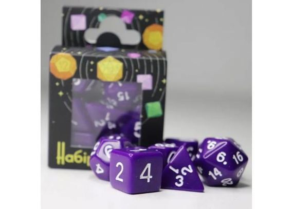 Набор кубиков Opaque 7 Dice Set Dark Purple (7 шт.)