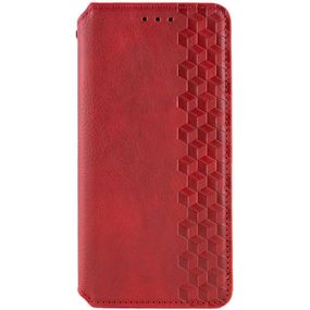 Шкіряний чохол-книжка GETMAN Cubic (PU) для Xiaomi Redmi 13C / Poco C65 Червоний