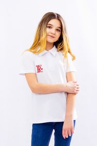 Футболка-поло для дівчинки Носи своє 128 Білий (p-5801-49864)