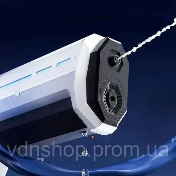 Водный бластер с насосом Zomer детский электрический водяной пистолет на аккумуляторе + USB | Зображення 5