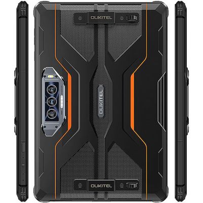Планшет OUKITEL RT8 6/256GB Dual Sim Black-Orange with hand (6931940756396) | Зображення 3