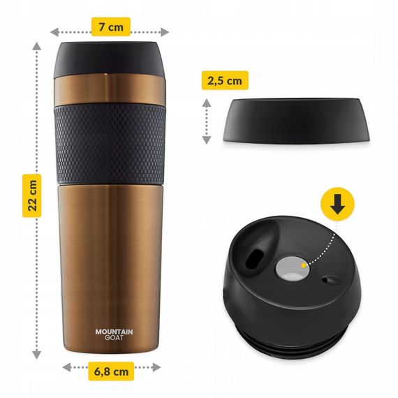 Термокухоль Mountain Goat Travel 0.4 л Brown (P-5907739315724) | Зображення 7