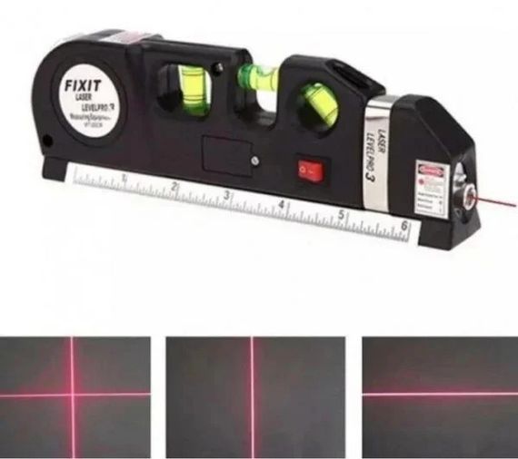 Лазерний рівень із вбудованою рулеткою Laser Level Pro 3 Нівелір будівельний | Зображення 2