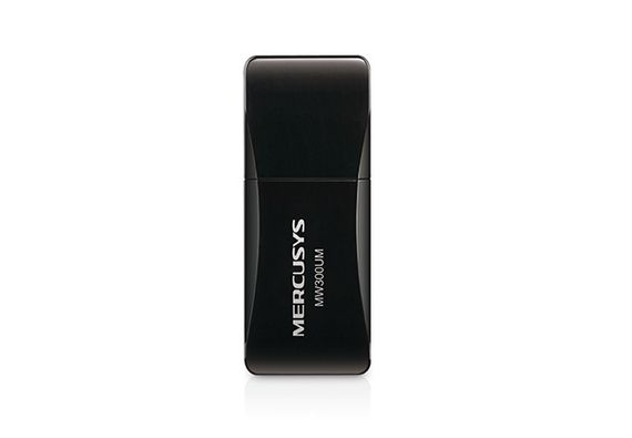WiFi-адаптер MERCUSYS MW300UM N300 USB2.0 mini (MW300UM) | Зображення 1