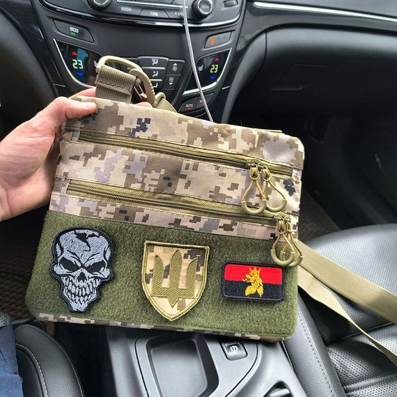 Сумка-кобура піксель камуфляж, тактична чоловіча наплічна сумка з тканини кордури AOR -1 | Зображення 6