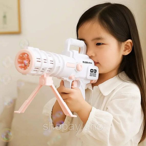 Базука с мыльными пузырями Bazooka Bubble Gun • Детская игрушка для запуска пузырей, улицы, праздников и активных игр | Зображення 3