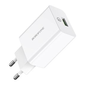 СЗУ Borofone BA21A Long journey QC3.0 3A (1USB-A) Белый