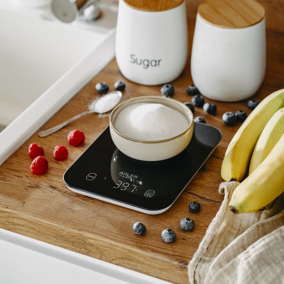 Ваги кухонні електронні Adler AD 3181 чорні до 10 кг зі скляною платформою | Зображення 5
