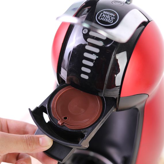 Многоразовая кофейная капсула для Nescafe Dolce Gusto/Nespresso — 1 шт. с фильтром, экологическая. Коричневая. | Зображення 8