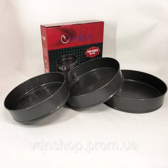Форма для выпечки нержавеющая сталь Unique, Кондитерские кольца набор, Круглая формочка для выпечки HQ-70 | Зображення 4