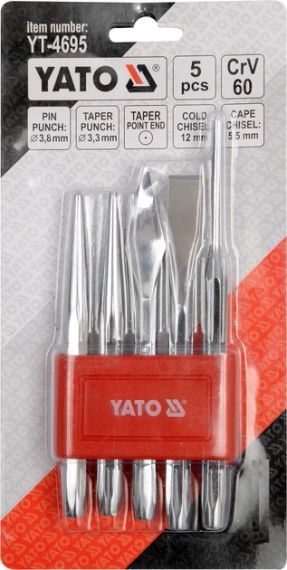 Набор зубило керн 5 штук YATO YT-4695 | Зображення 3