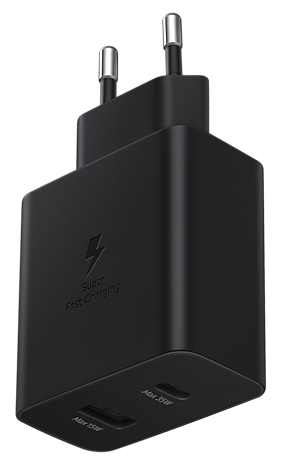 мережева зарядка SAMSUNG EP-TA220NBEGRU 35W Charger Duo USB-C+USB Чорний (EP-TA220NBEGRU) | Зображення 2