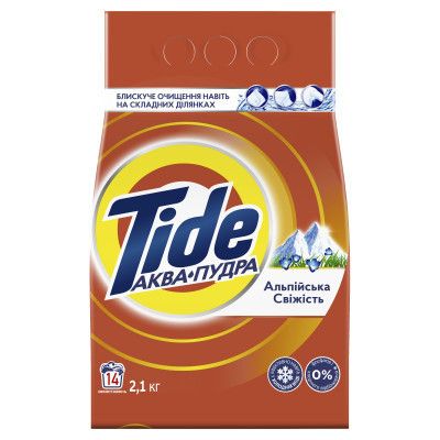 Стиральный порошок Tide Аква-Пудра Альпийская свежесть 2.1 кг (8006540534304) | Зображення 1