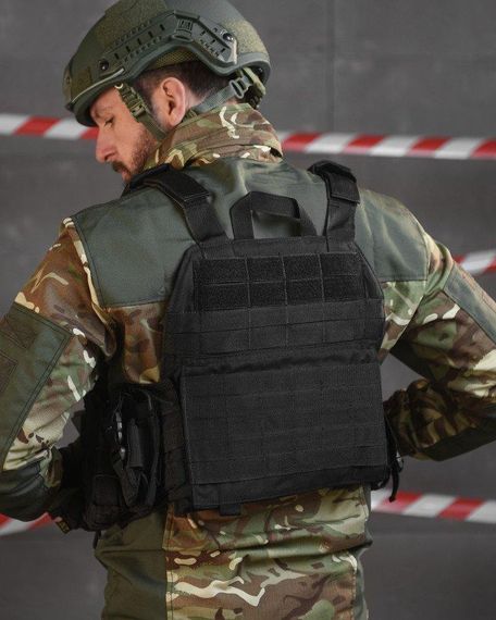 Тактическая плитоноска с четырьмя  точками быстрого сброса  Asdag  black  ВТ6796 | Зображення 8