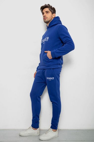 Спортивний костюм чоловічий на флісі, колір синій, 238R57046 | Зображення 2