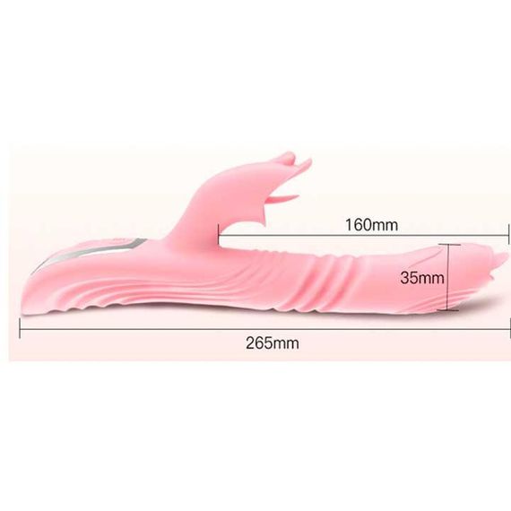 Вібратор з поступальними рухами та підігрівом Pretty Love "Leopold" | Зображення 1