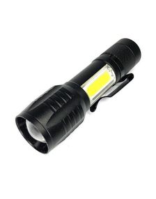 Ліхтарик кишеньковий Bailong BL-535 ХРЕ+COB із вбудованим акумулятором Чорний