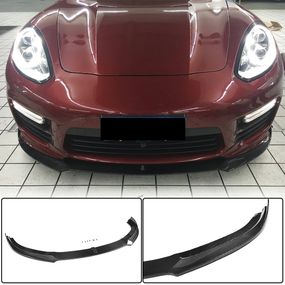 Накладка на передній бампер Lip V1 (для Turbo/Turbo S/GTS) для Porsche Panamera 2009-2016 рр