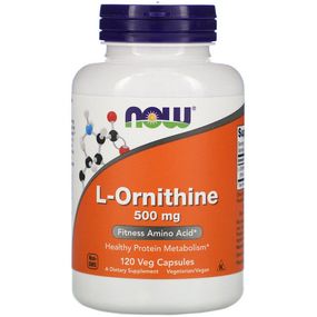 Орнітін NOW Foods L-Ornithine 500 mg 120 Veg Caps NF0122