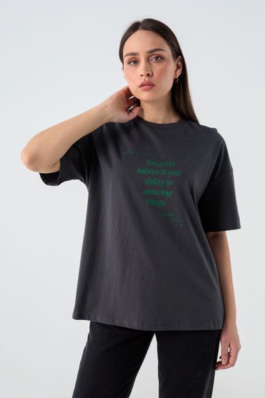 Футболка жіноча Pepper mint EB-02 L Графітовий (2000990472991)