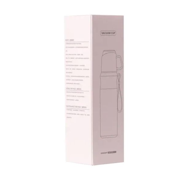 Термос с чашкой и ремешком 600 мл с металлической колбой Красный HPGM80155R | Зображення 2