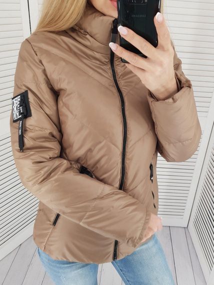 Жіноча демісезонна куртка, арт. 1008, кава | Зображення 2