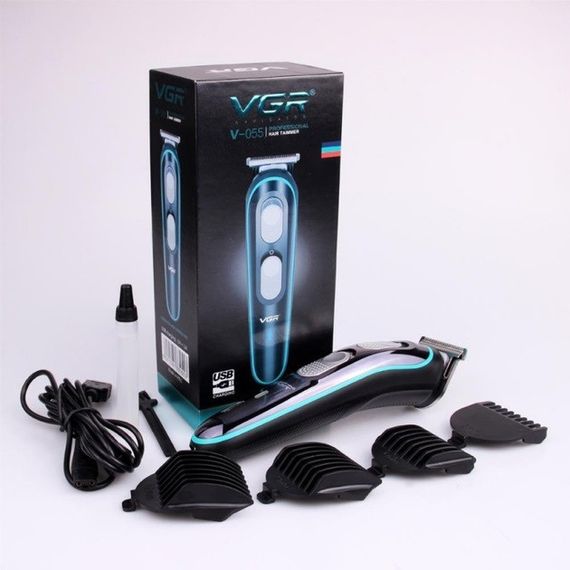 Бездротова універсальна стрижкова машинка VGR V-055, Машинка для стрижки волосся домашня | Зображення 6