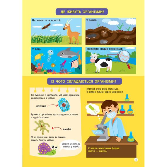 Дітям про науку "Біологія" 14003 українською мовою, 32 сторінки | Зображення 4
