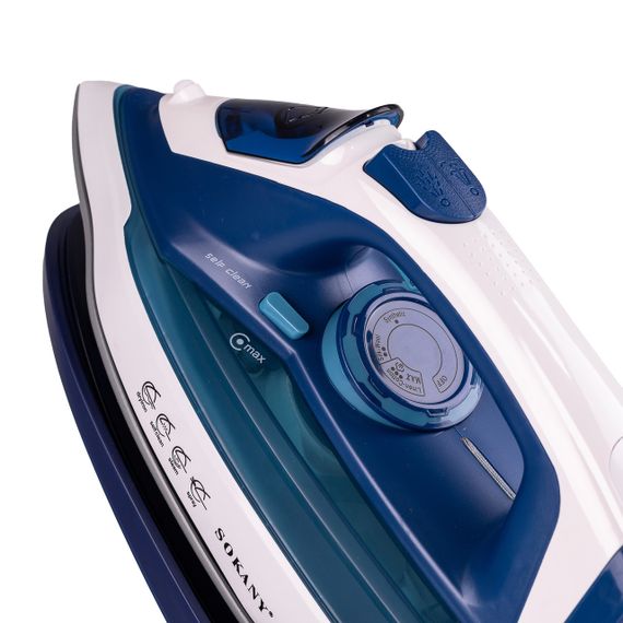 Праска бездротова парова Sokany SK-2055 2400 Вт з підставкою та керамічною підошвою з відпарюванням | Зображення 6