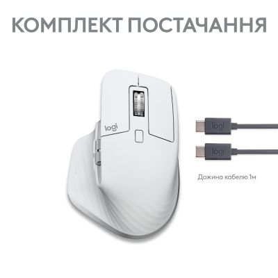 Миша Logitech MX Master 3S For Mac Performance Wireless Pale Grey (910-006572) (910-006572) | Зображення 9