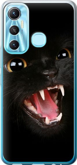 Чехол на Infinix Hot 11 Чёрная кошка "932u-2762-17620"