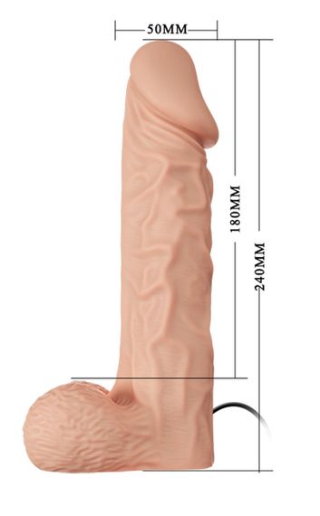 Страпон з великим фалоімітатором (довжина 24 см, діаметр 5 см) та вібрацією Ultra Passionate Harness - Strap On RealDeal 9.4", | Зображення 9