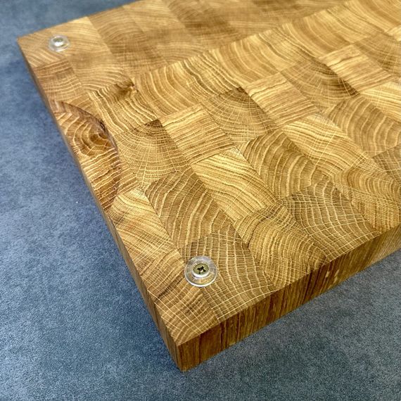 Дерев’яна торцева дошка з пазом з Дуба 40*30*4 см | Зображення 3