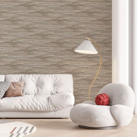 Самоклеюча вінілова плитка сіро-бежева, ціна за 1 шт. (СВП-008) Матова SW-00000286 | Зображення 3