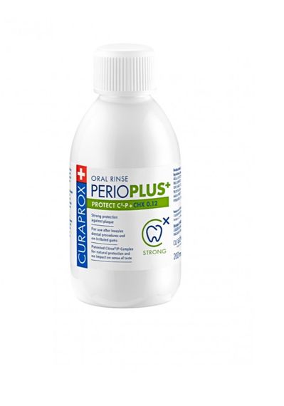 Curaprox PROTECT. Ополіскувач з хлоргексидином 0,12% + Citrox®, 200мл.