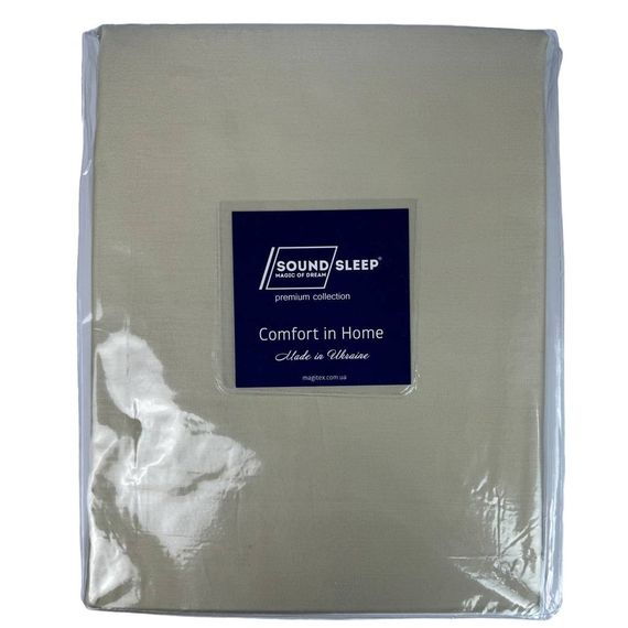 Комплект постільної білизни SoundSleep Silken сатин Полуторний 160х215 см бежевий (2800004482356) | Зображення 3