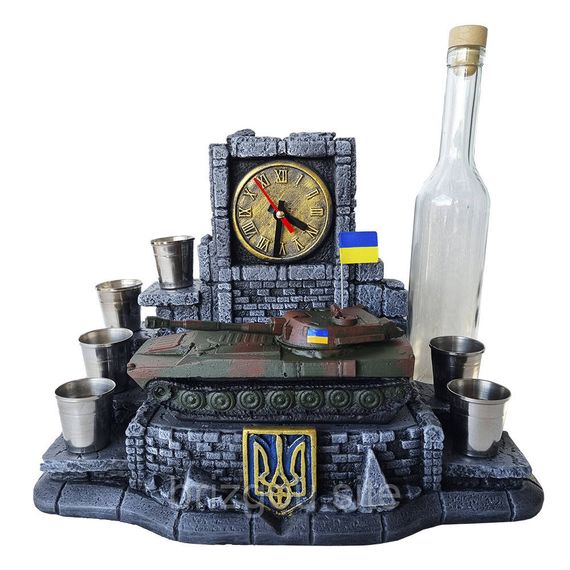 Штоф "САУ 2С1 Гвоздіка" №3 декоративна підставка для алкоголю, тематичний Міні Бар | Зображення 1