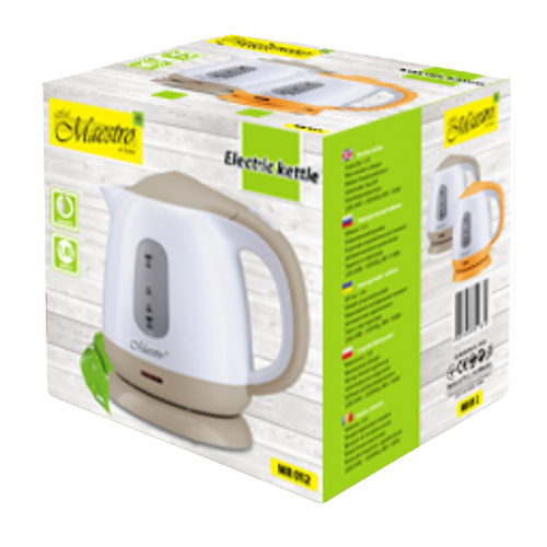 Електрочайник 1,0л 850W помаранч Maestro | Зображення 1