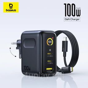 Мережевий зарядний пристрій Baseus PicoGo AE21 100W GaN Fast Charger