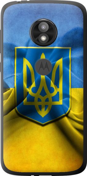 Чехол на Motorola Moto E5 Play Флаг и герб Украины 1 "375u-1429-17620"