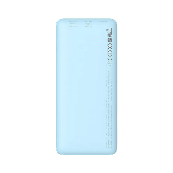 Павербанк Baseus Airpow 20000 mAh, швидка зарядка 20W QC3.0 PD3.0, USB + Type‑C, блакитний | Зображення 1