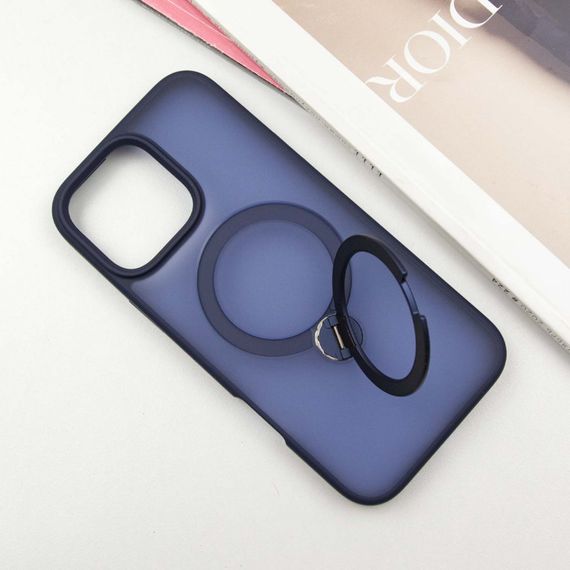 TPU+PC чохол Metal Buttons with MagSafe Colorful HQ Ring для Apple iPhone 16 Pro (6.3") | Зображення 2