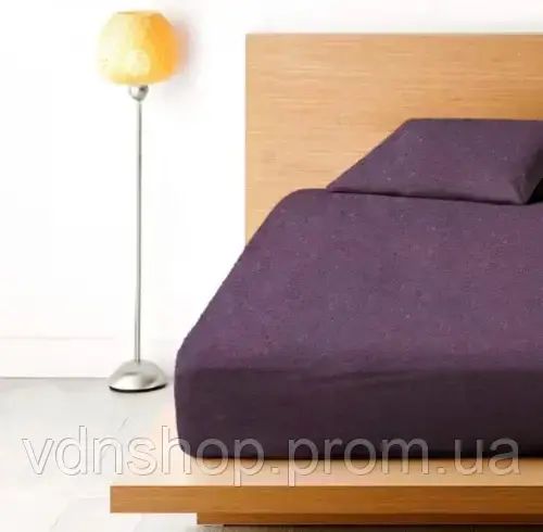 Бузкова Простирадло махрове на резинці з наволочками Anisa (220х240+30 см) | Зображення 1