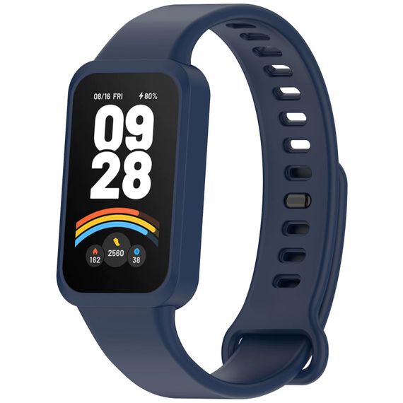 Силиконовый ремешок для Xiaomi Mi Smart Band 9 Active Midnight Blue