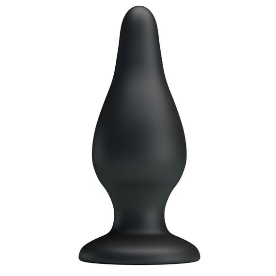 Анальная пробка - Pretty Love Sturdy Silicone Anal Plug Black Sex Aura | Зображення 1