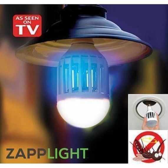 Світлодіодна лампа знищувач комарів комах 2 в 1 ZAPPLIGHT | Зображення 1
