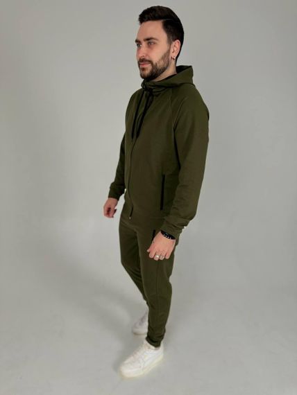 Чоловічий спортивний костюм база хакі | Зображення 4