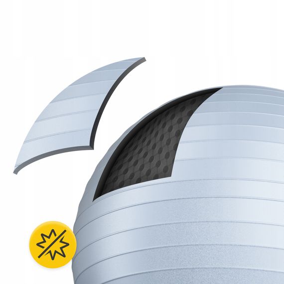 М'яч для фітнесу (фітбол) 4FIZJO 65 см Anti-Burst Grey (P-5905973404785) | Зображення 1