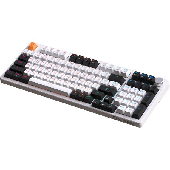 Клавіатура GamePro MK170W Hot-Swap Red Swich RGB USB UA White (MK170W) | Зображення 3